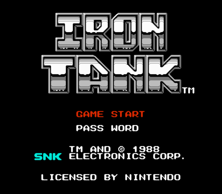 NES ROMS - Iron Tank The Invasion of Normandy (EUROPE / 유럽판 롬파일 다운로드)