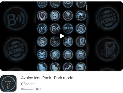Azulox Icon Pack - Dark mode