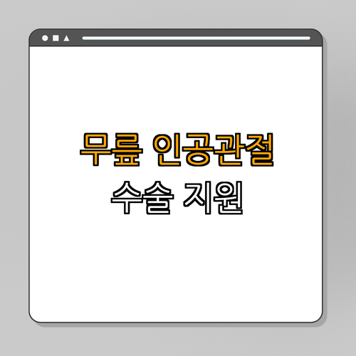 1호선 동대문역 무릎인공관절 수술 지원 ｜ 무료 수술비 지원 ｜ 건강 보장 ｜ 경제적 부담 경감 ｜ 지원 절차 안내 ｜ 총정리