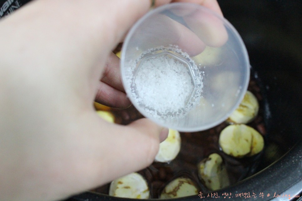 간단하게 팥 삶는 법까지~ 붉은색 밥 만들기 정말 6