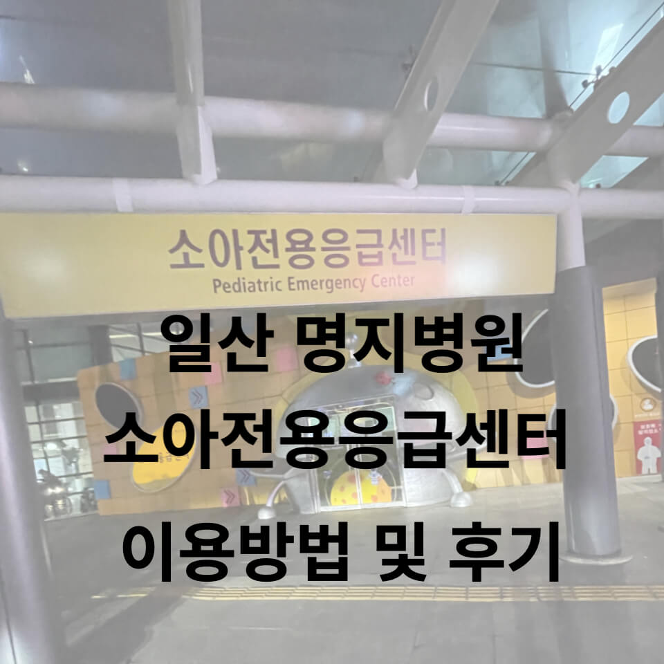 일산 명지병원 소아전용응급센터 후기 썸네일