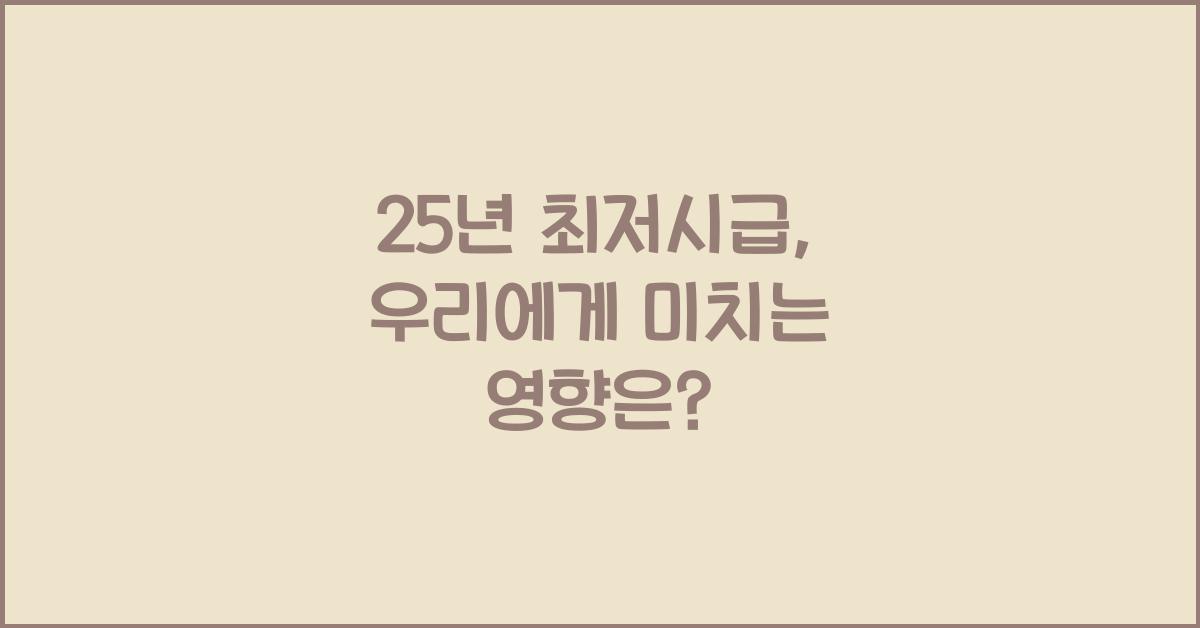 25년 최저시급