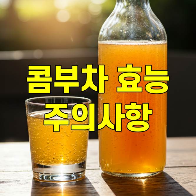 콤부차 효능 5가지 주의사항