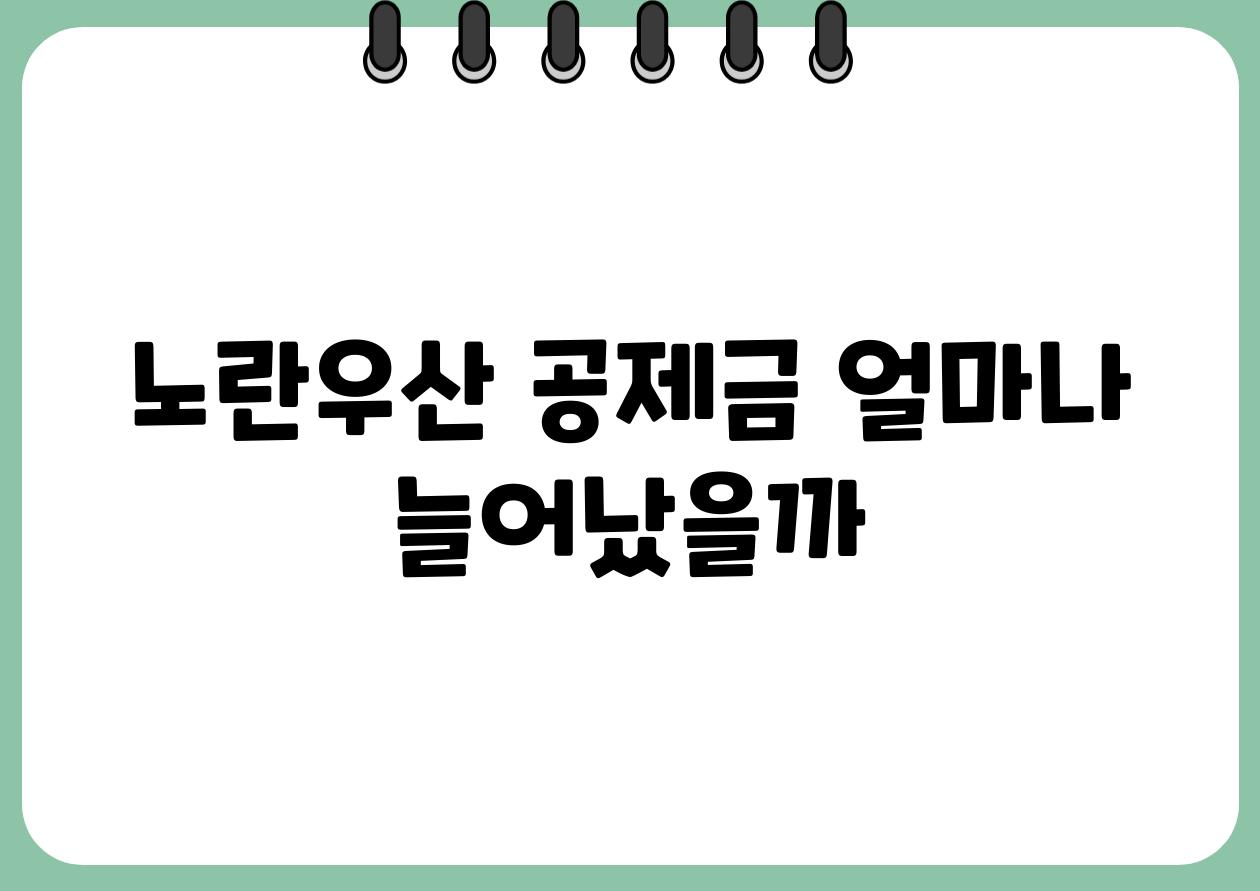 노란우산 공제금 얼마나 늘어났을까