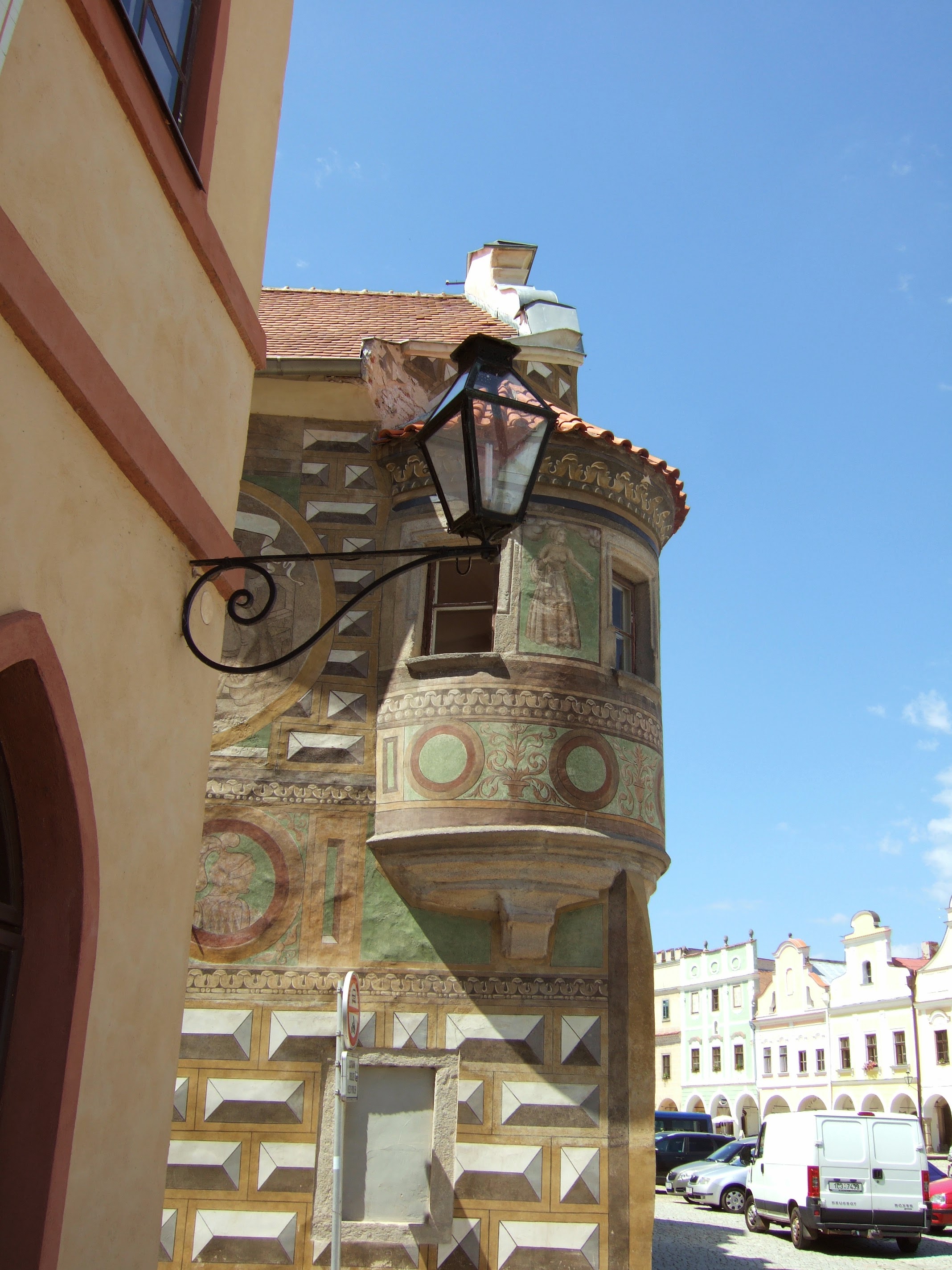 체코 텔츠의 건물 외관 모습