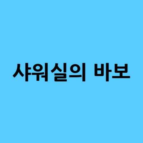 샤워실의-바보