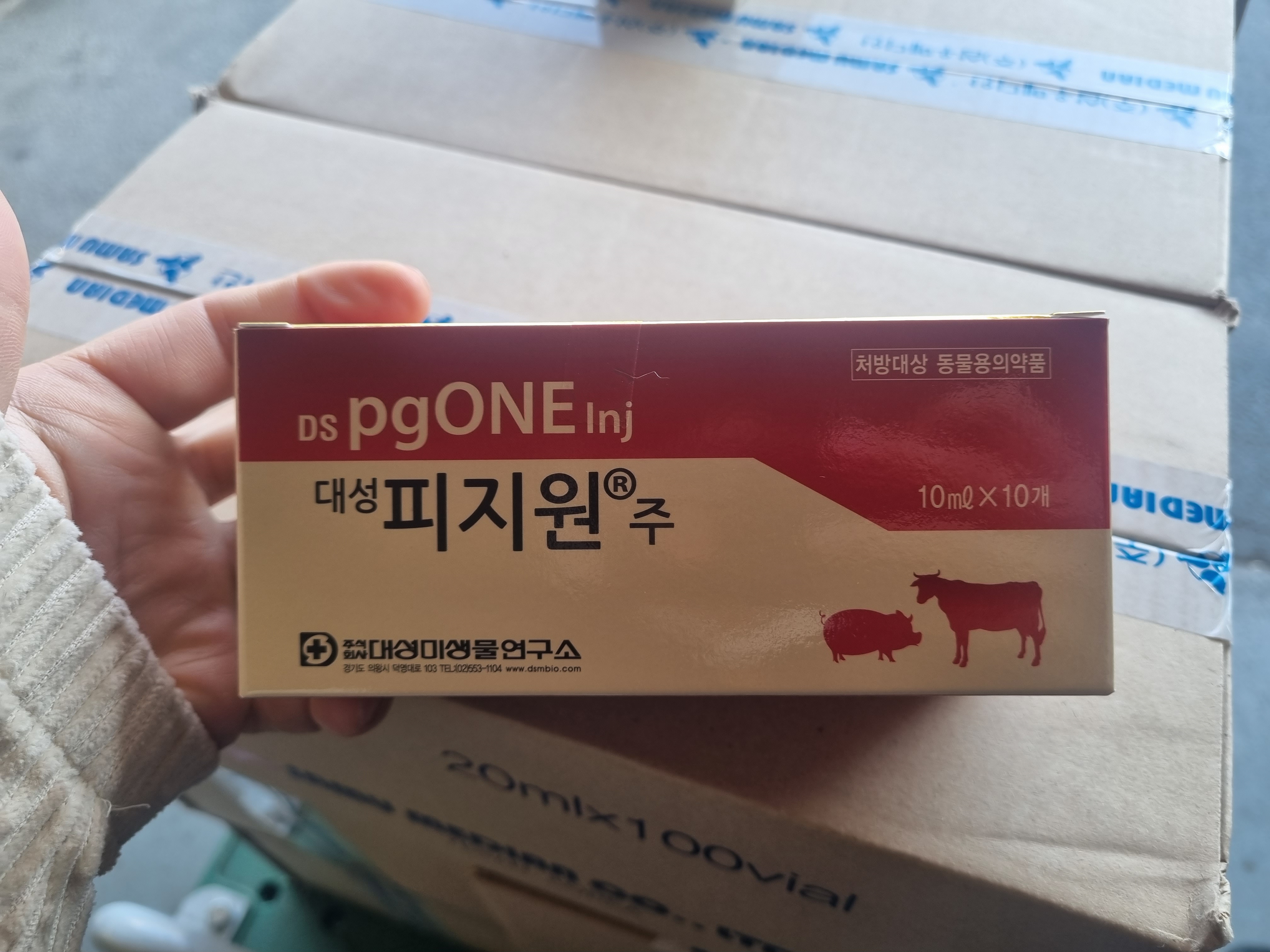  (동물약품) 발정재귀 분만유도 대성미생물연구소 피지원 주