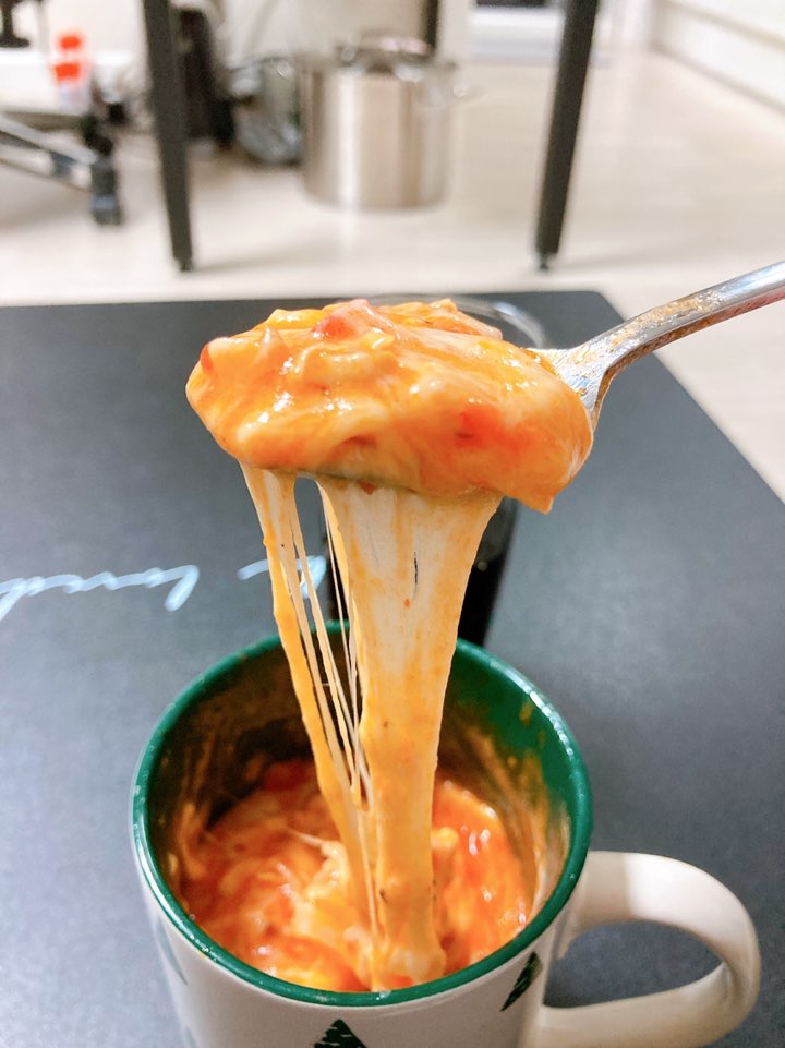  [맛불리레시피] 전자렌지 6분 다이어트 컵피자 만들기