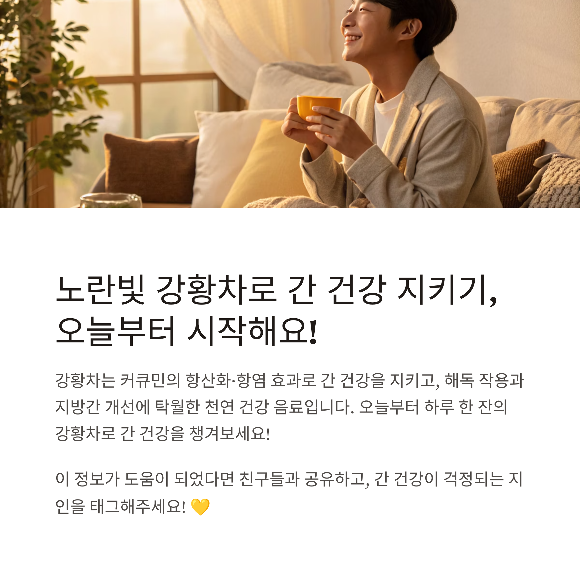 강황차