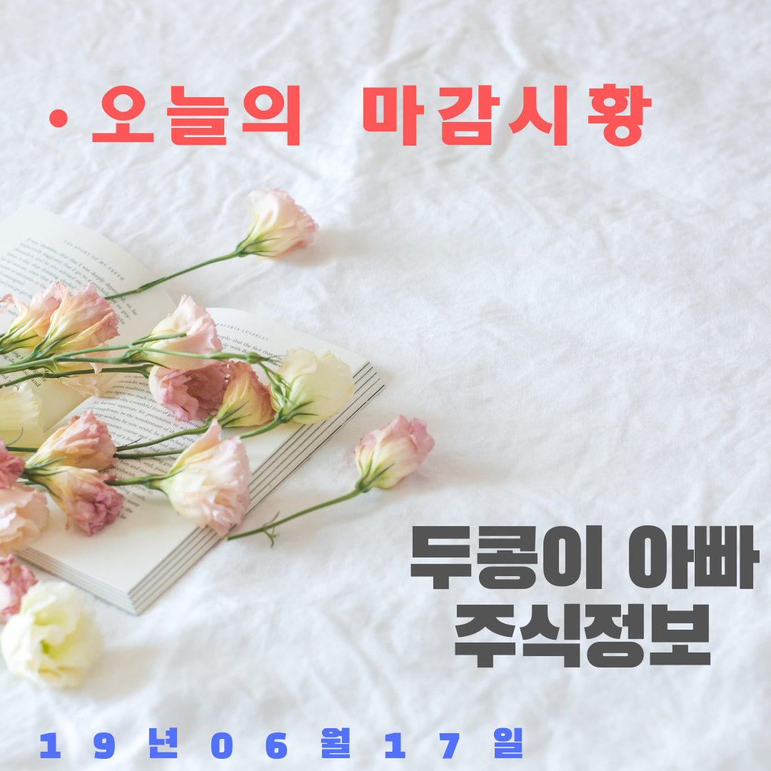  19년 06월 17일 마감시황