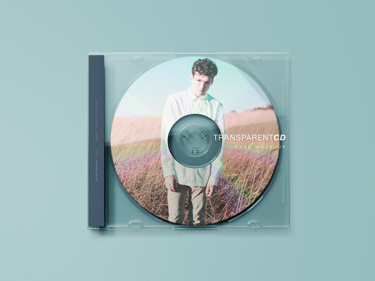 Transparent CD Case Mockup(투명 CD 케이스 목업)