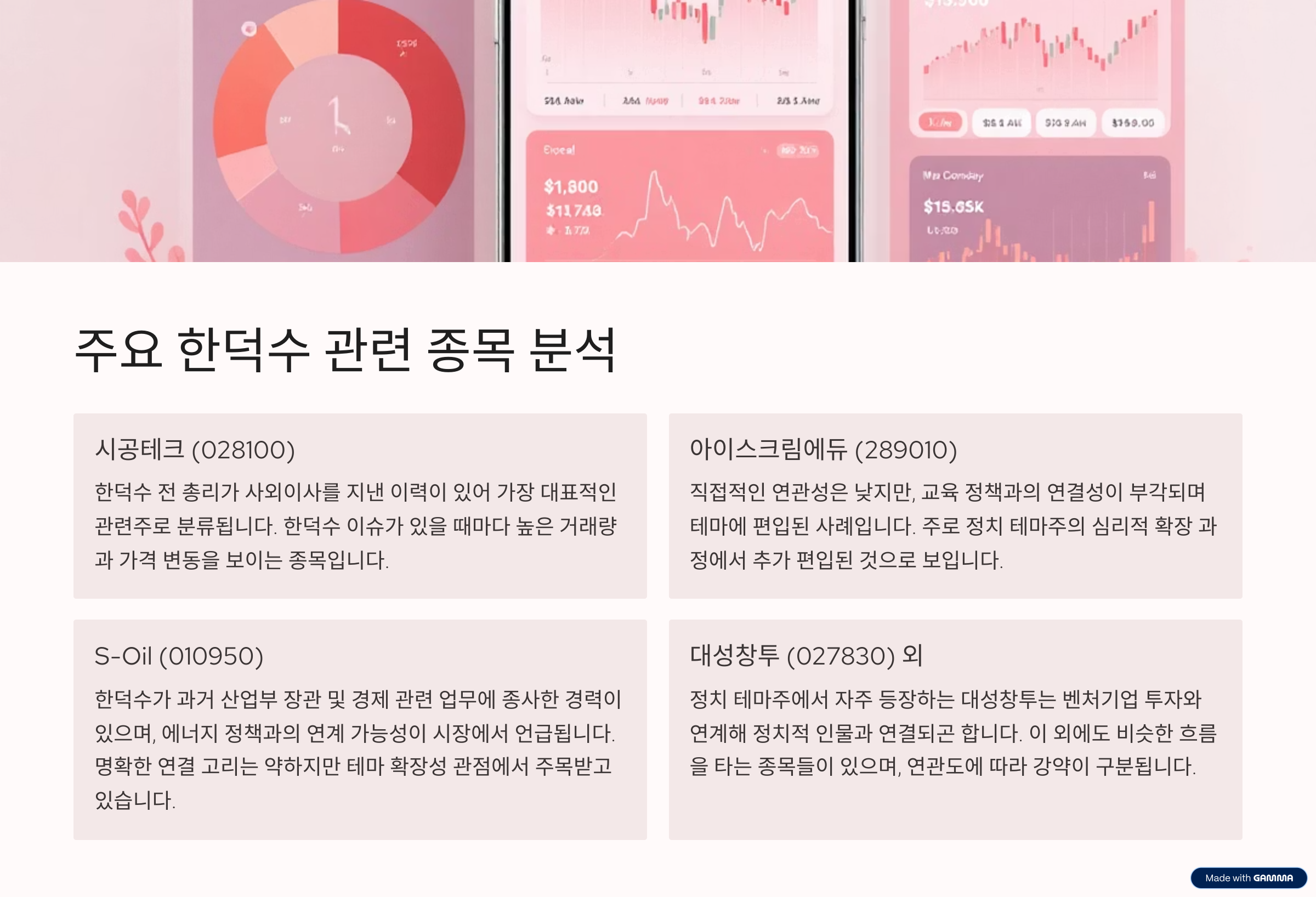 한덕수 대선주