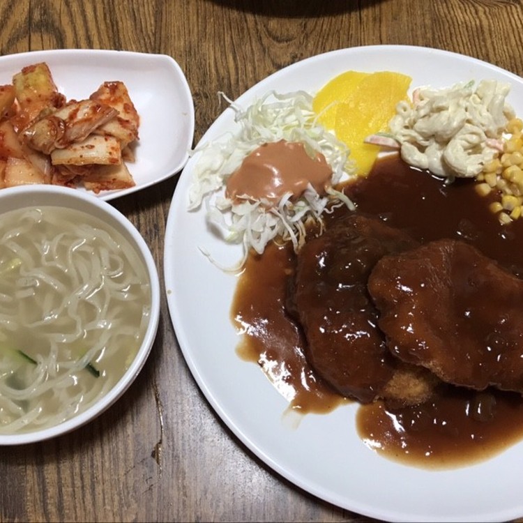 돈가스 칼국수