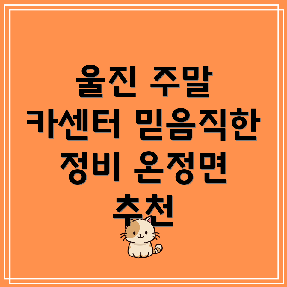울진군 온정면 주말 카센터
