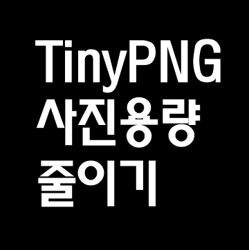  TinyPNG 사이트 사진 용량 줄이는 방법
