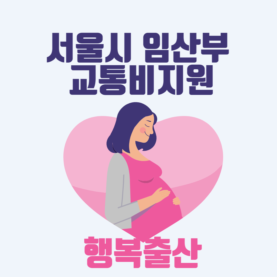  서울시 임산부 교통비 70만원 지원대상 및 신청방법