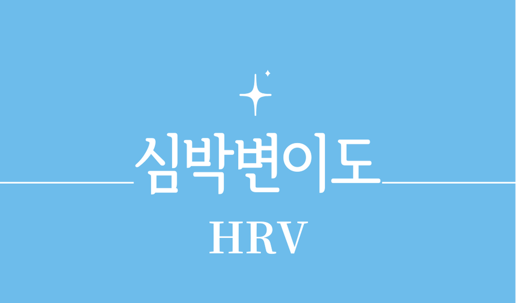 '심박변이도(HRV)'