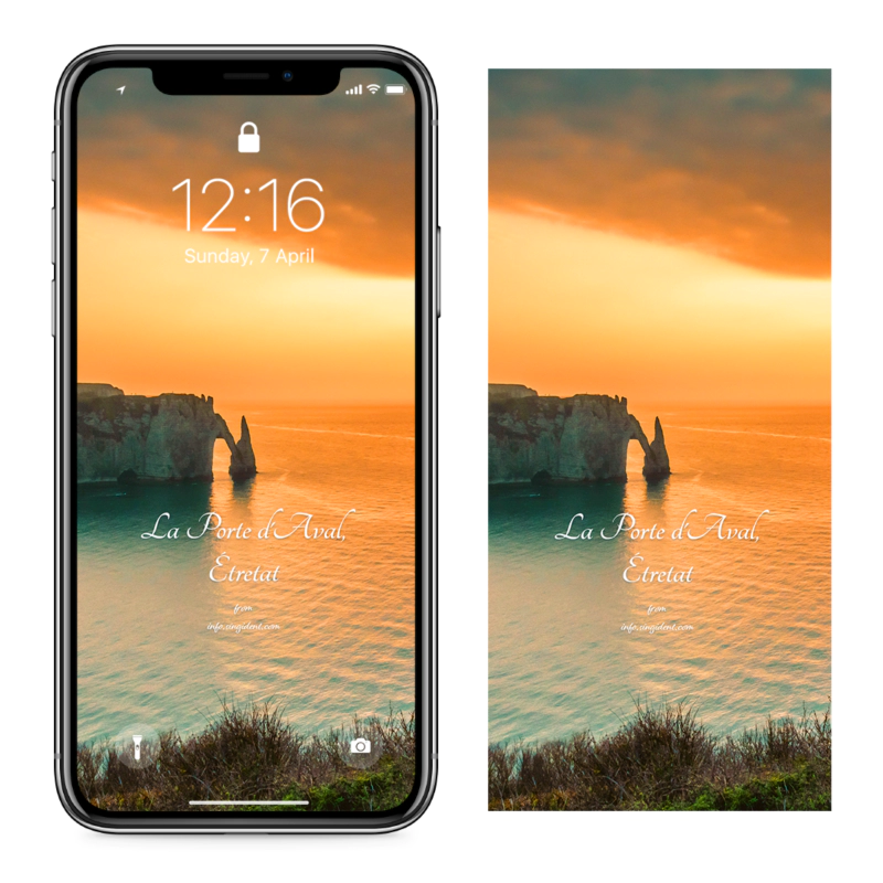 11 에트르타 절벽 일몰 사진 C - La Porte d&#39;Aval&#44; &Eacute;tretat 아이폰풍경배경화면