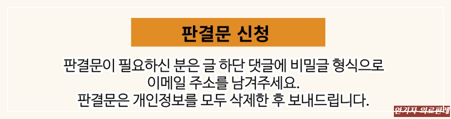 유방확대수술 판결문 신청