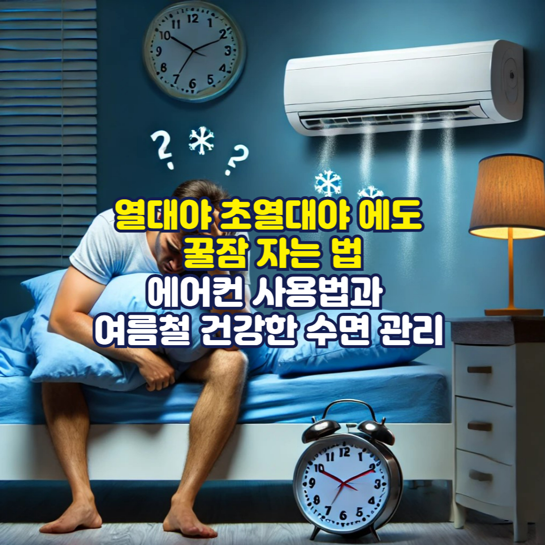 열대야 초열대야 에도 꿀잠 자는 법: 에어컨 사용법과 여름철 건강한 수면 관리