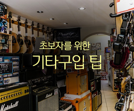  초보자를 위한 기타 입문 – 기타 선택과 구입 (Guitar)