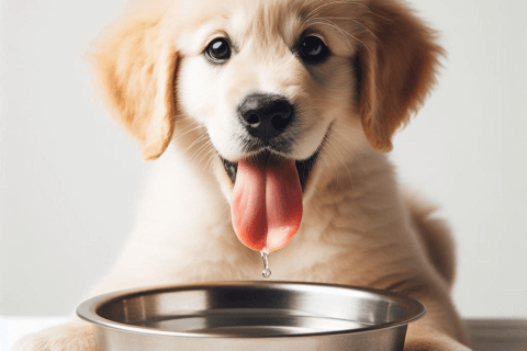여름철 반려동물 건강관리, 물 마시는 강아지 사진