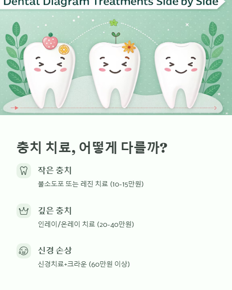 충치 치료 어떻게 다를까?