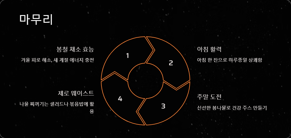 봄나물 건강 주스 레시피 5가지