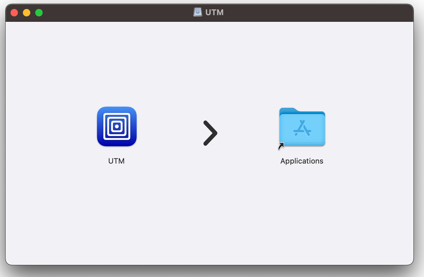 UTM 설치하는 화면