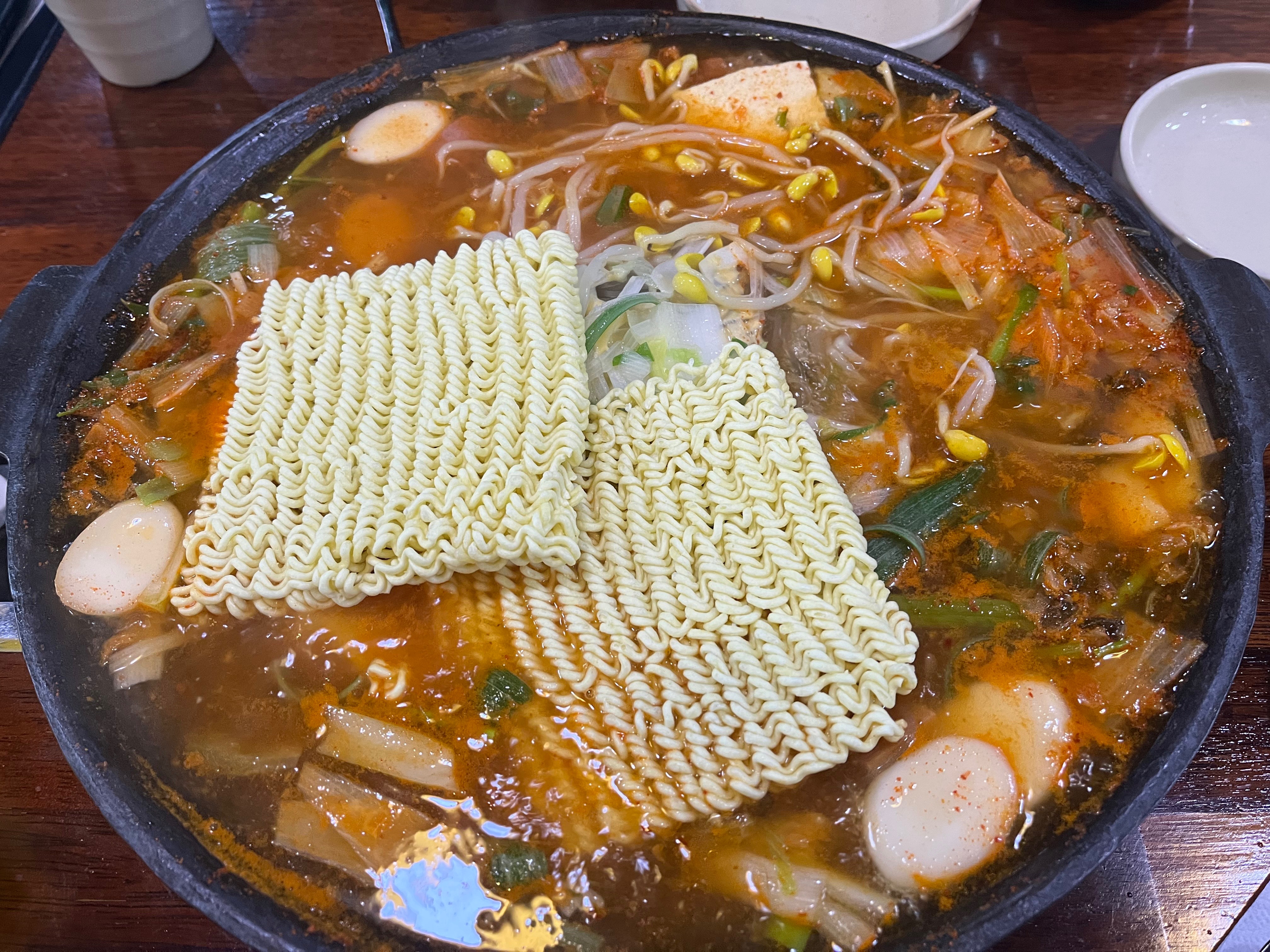 라면사리 추가