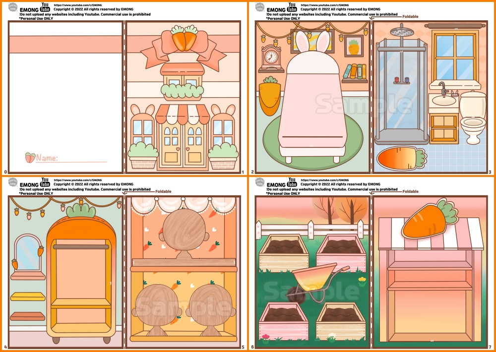 Kitchen Printables For Paper Dolls Paper Toy Busy Book For Kids 