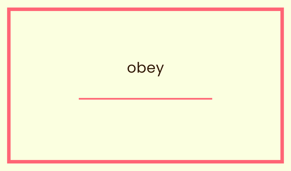 obey