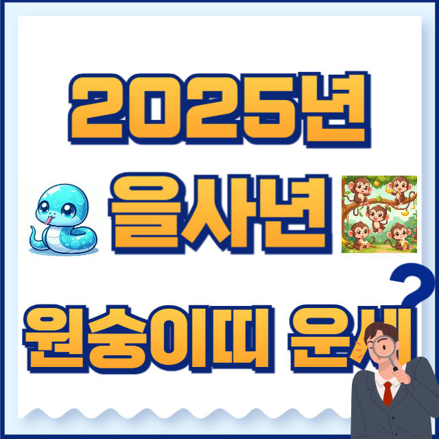 2025년 원숭이띠의 전반적 운세를 알아 보겠습니다.