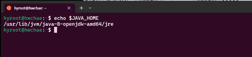 JAVA_HOME 설정 확인하기