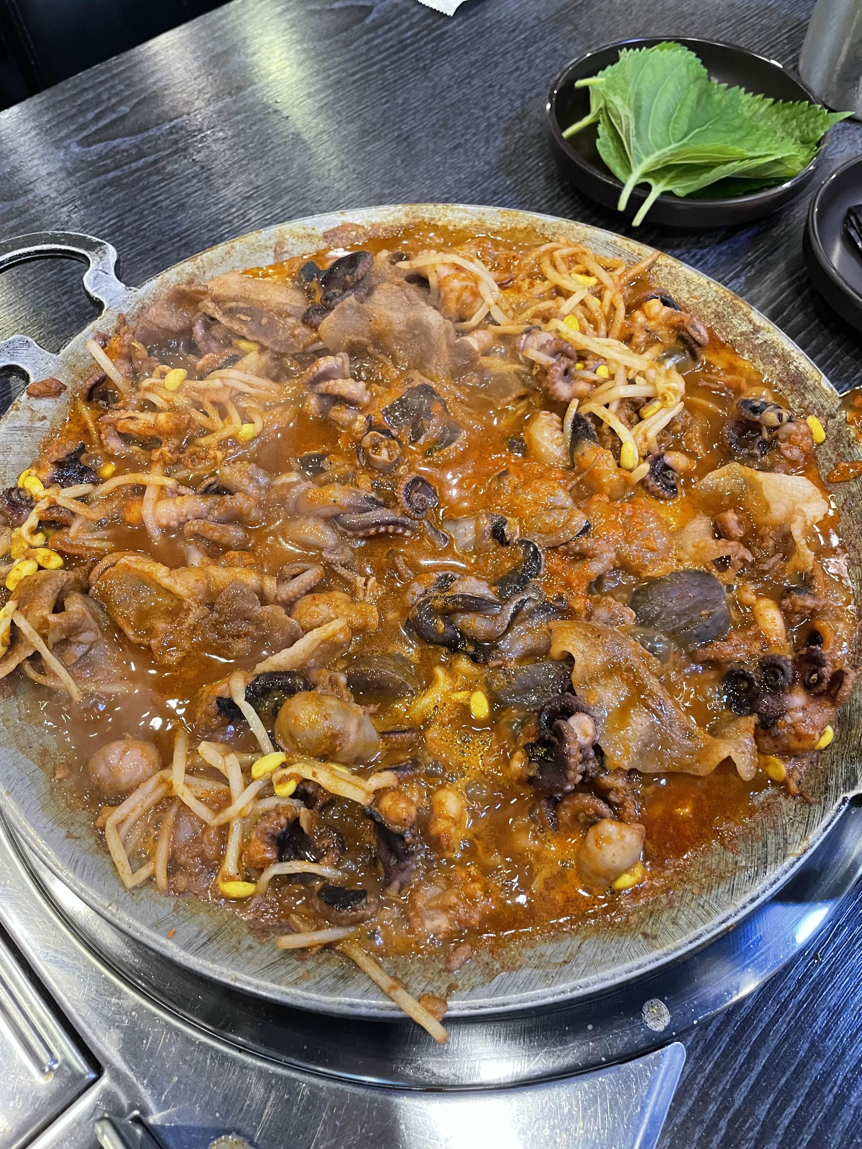  부산 해운대구 재송동 쭈삼 무한리필 맛집! "박대감 불난쭈꾸미"