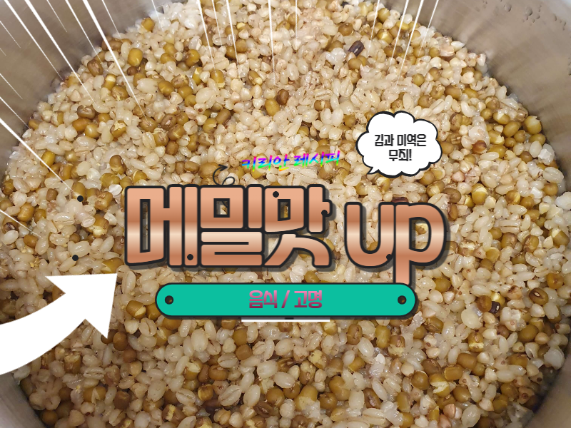  메밀을 가장 맛있게 먹는 법 메밀국수와 같이 먹을 때 좋은 음식