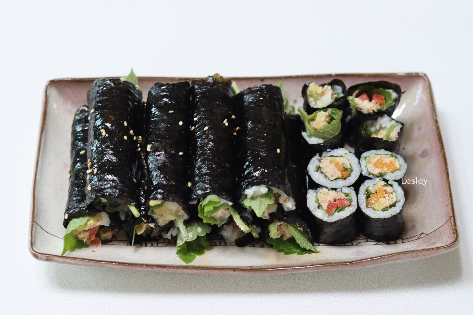 참치김밥 김밥맛있게싸는법 꼬마김밥 만들기 27