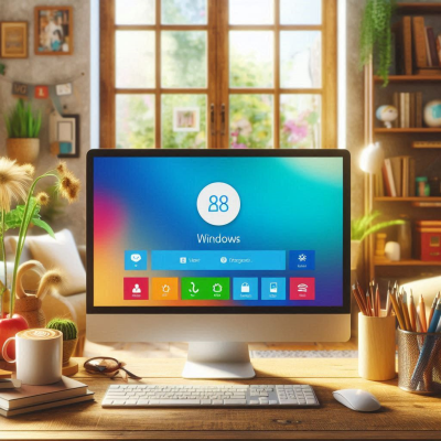 다양한 아이콘과 색상을 사용한 로그인 화면