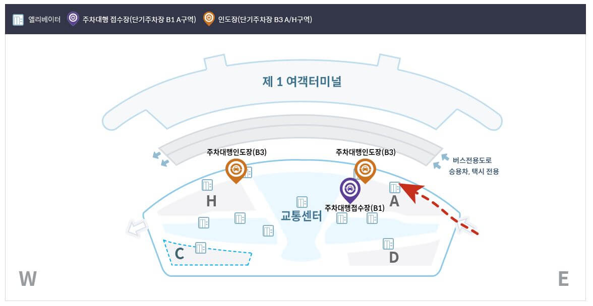 제1여객터미널-주차대행서비스