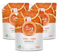 순샘 구연산 자몽주방세제 리필&#44; 1.6L&#44; 3개