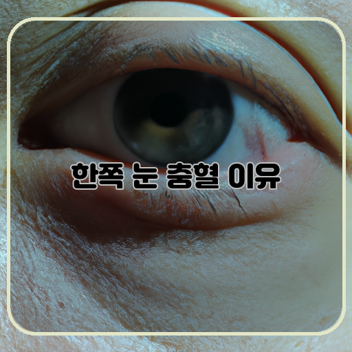 한쪽&#44; 놀라운&#44; 눈-충혈