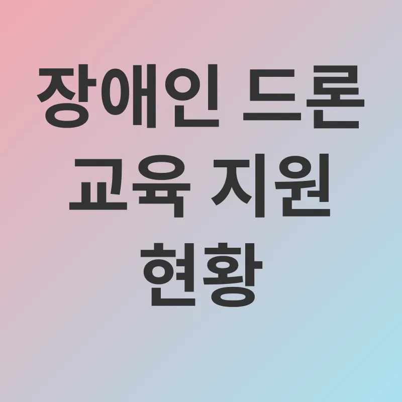 장애인 드론 교육 지원_1