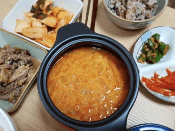 콩비지백반 (1인분)