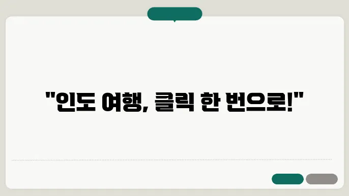 인도 e visa 신청