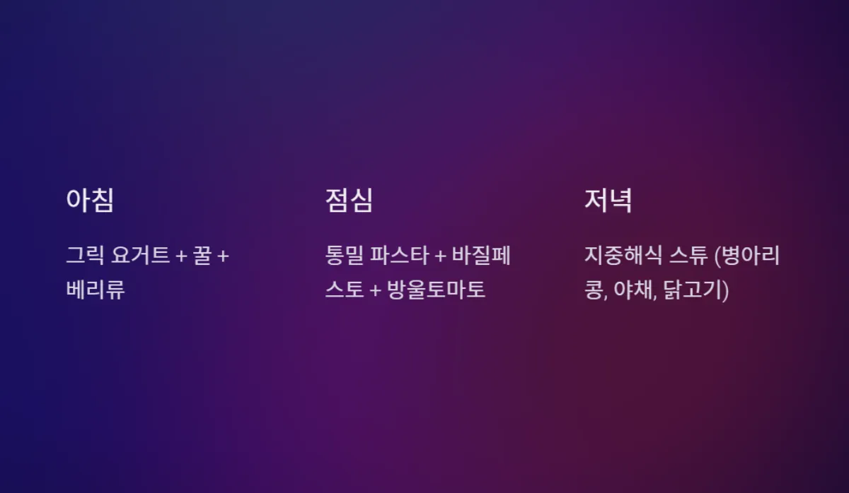 지중해식식단_다이어트식단