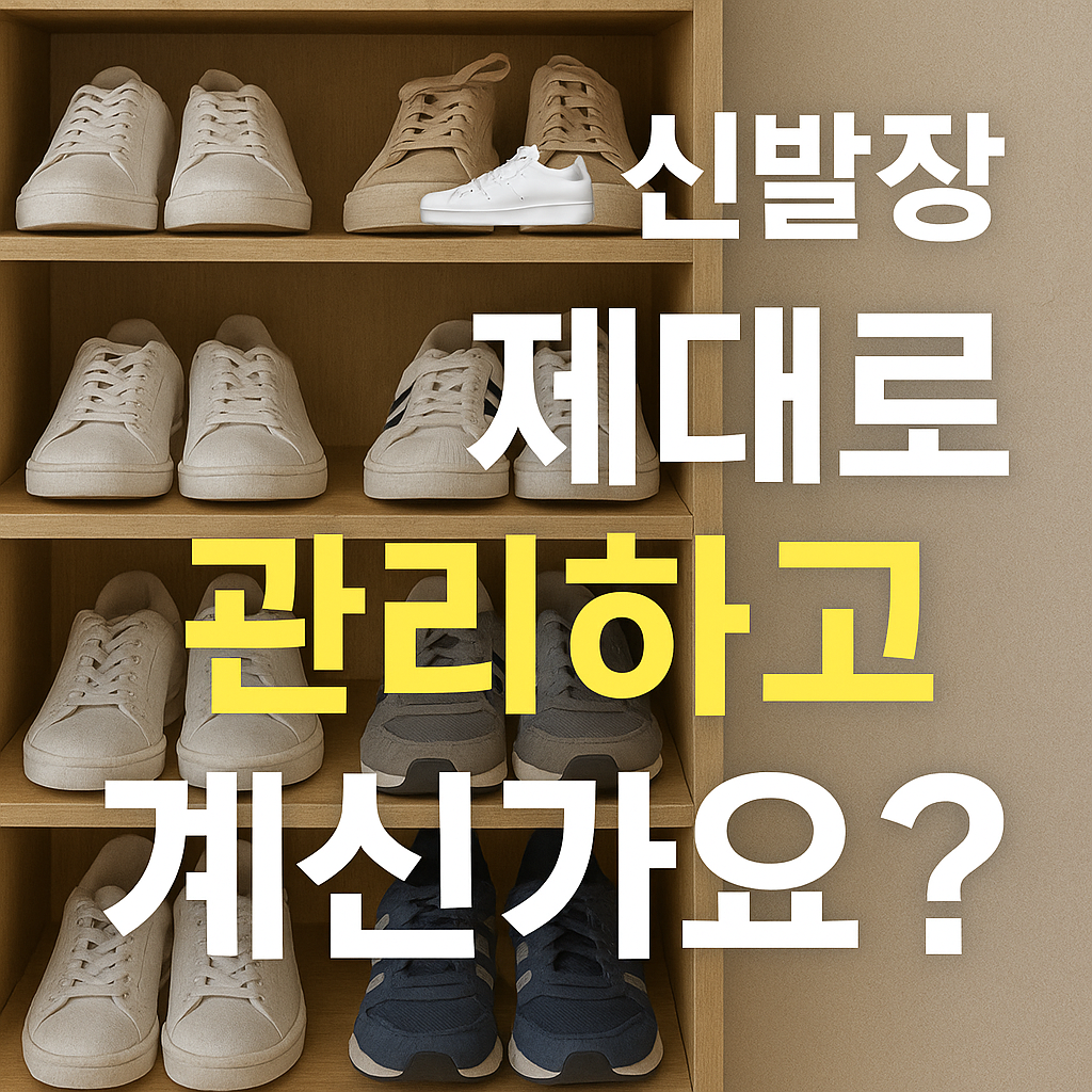 신발장, 제대로 관리하고 계신가요?