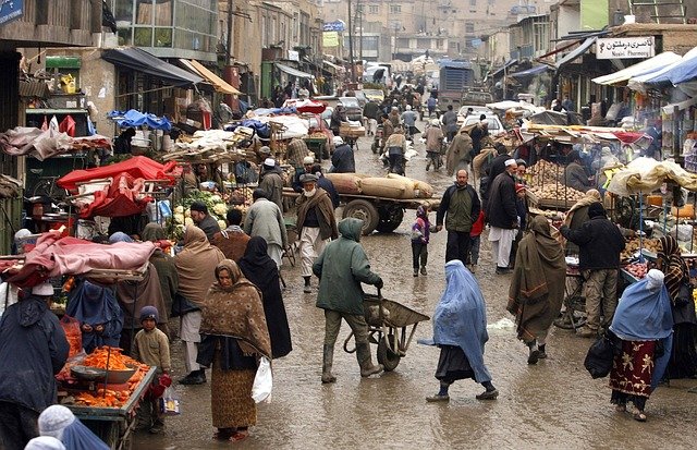 아프가니스탄 재래 시장 사진