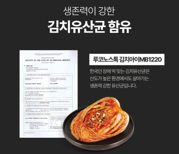 유산균을 설명하는 사진