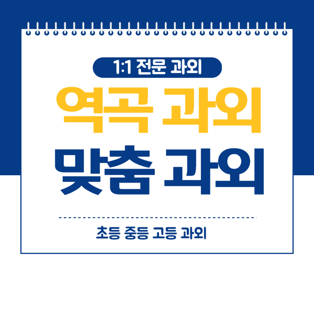  부천 역곡 영어 과외 중등 고등 내신대비 국어 수학 과학 화상 방문과외
