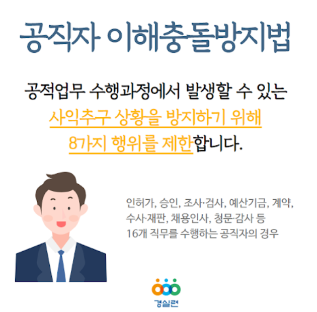  공직자 이해충돌방지법 무엇인가?